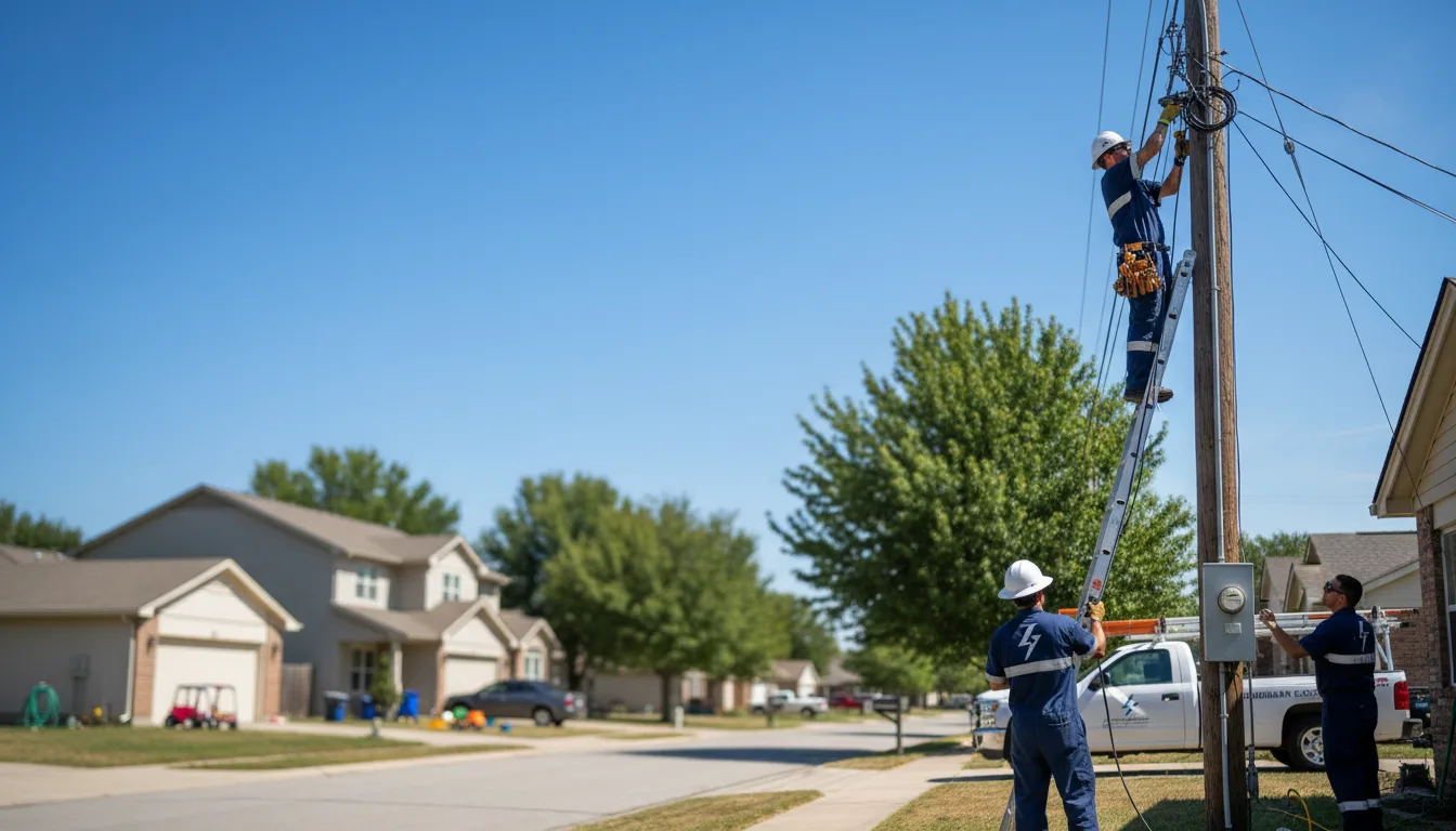 Residential electrician providing installation services in Hannibal, OH